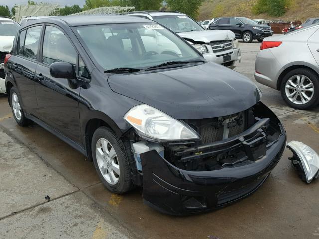 3N1BC13E07L441754 - 2007 NISSAN VERSA S BLACK photo 1