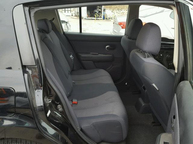 3N1BC13E07L441754 - 2007 NISSAN VERSA S BLACK photo 6