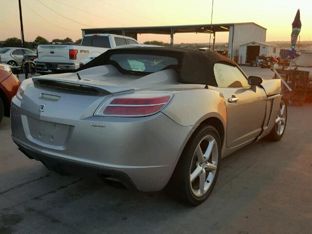 1G8MG35X47Y138196 - 2007 SATURN SKY REDLIN SILVER photo 4