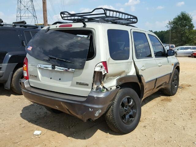 4F2YZ04194KM21060 - 2004 MAZDA TRIBUTE LX BEIGE photo 4