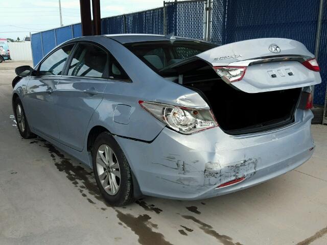 5NPEB4AC9DH578672 - 2013 HYUNDAI SONATA GLS SILVER photo 3