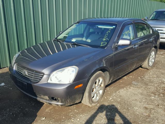 KNAGE123375100455 - 2007 KIA OPTIMA GRAY photo 2