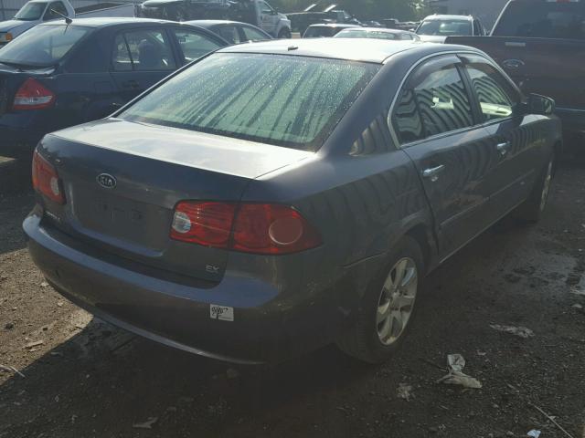 KNAGE123375100455 - 2007 KIA OPTIMA GRAY photo 4