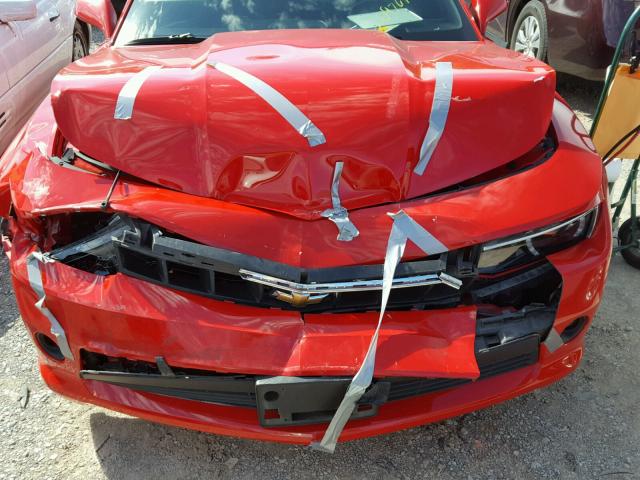 2G1FF3D33F9209769 - 2015 CHEVROLET CAMARO LT RED photo 9