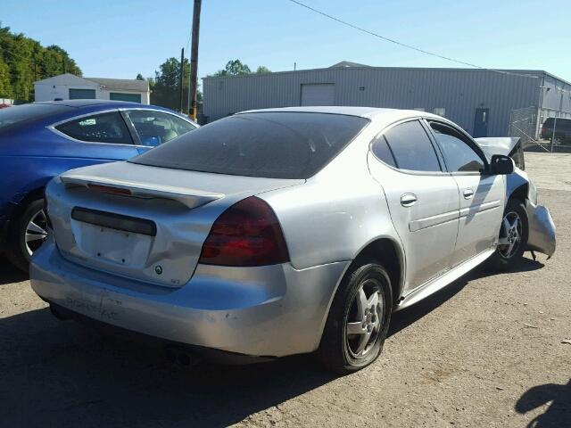 2G2WP522X41332771 - 2004 PONTIAC GRAND PRIX SILVER photo 4