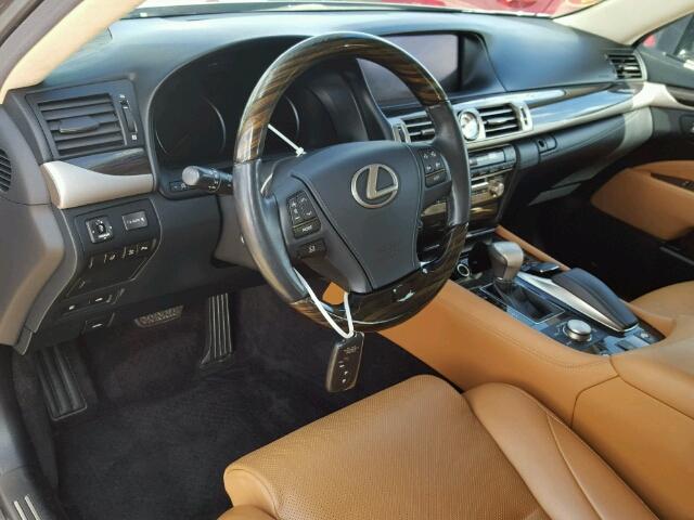 JTHCL5EFXD5017961 - 2013 LEXUS LS 460 GRAY photo 9