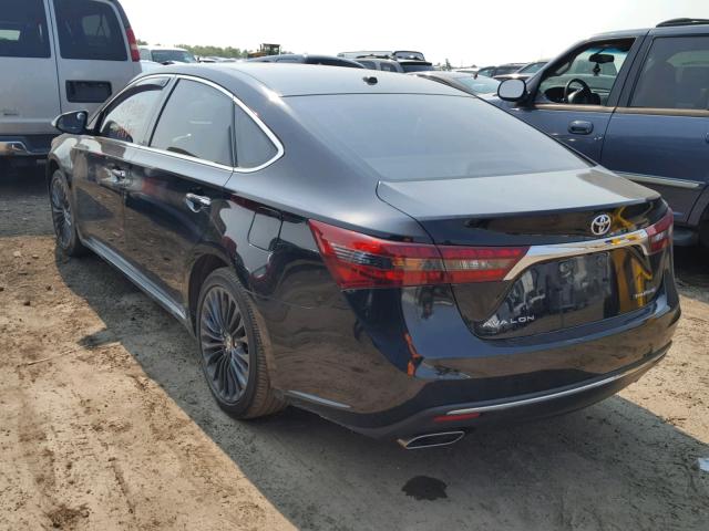 4T1BK1EB6GU196642 - 2016 TOYOTA AVALON XLE BLACK photo 3