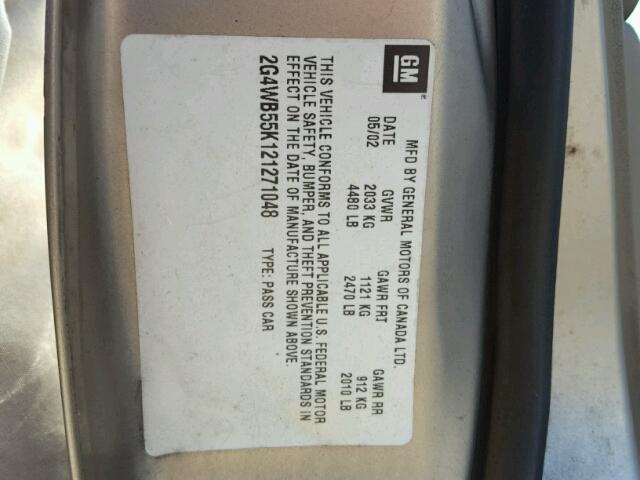 2G4WB55K121271048 - 2002 BUICK REGAL LS 棕色 照片 10