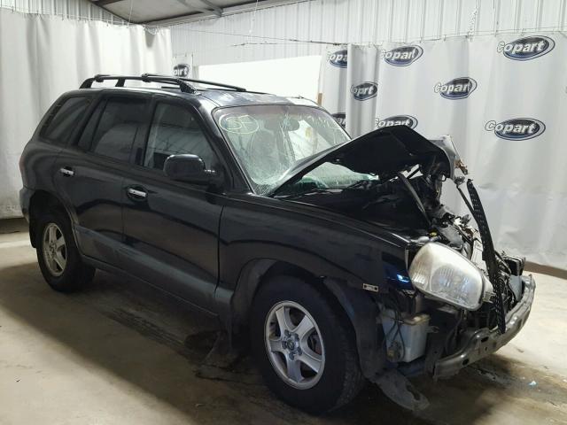 KM8SC73E53U504505 - 2003 HYUNDAI SANTA FE BLACK photo 1