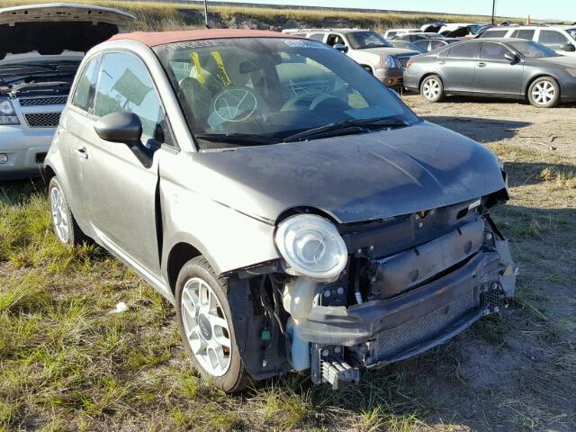 3C3CFFDR2DT737351 - 2013 FIAT 500 GRAY photo 1