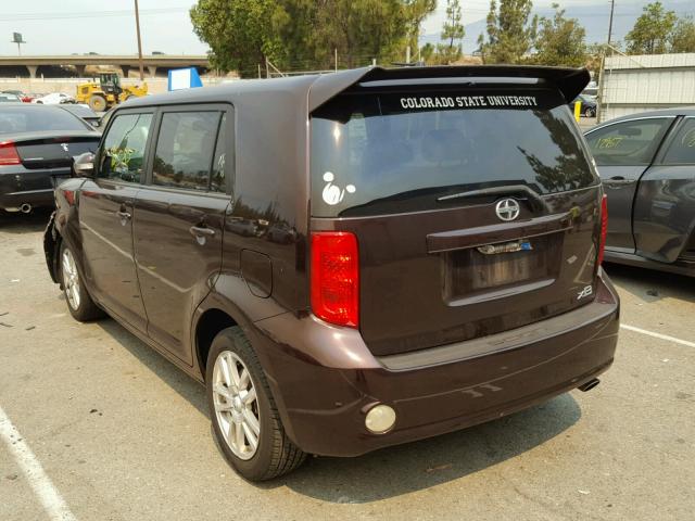 JTLKE50E491089554 - 2009 TOYOTA SCION XB Марун фото 3