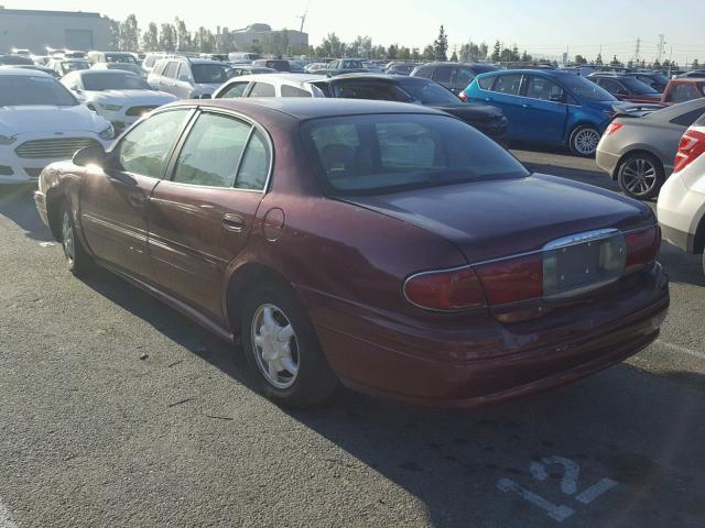 1G4HP54K914172105 - 2001 BUICK LESABRE CU BURGUNDY photo 3