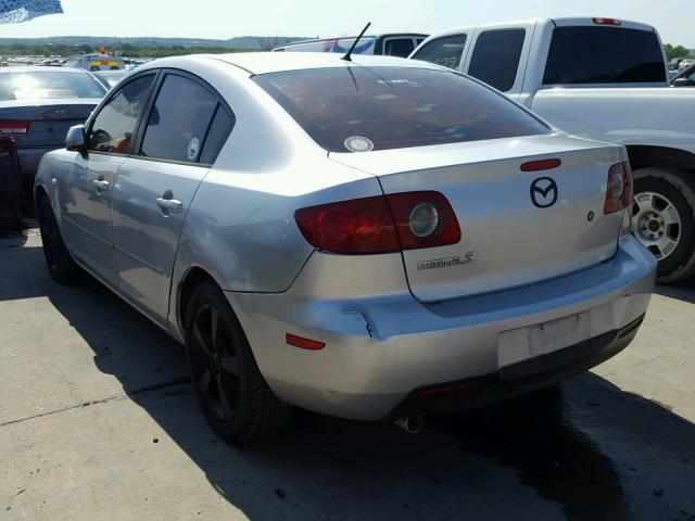 JM1BK12F761536974 - 2006 MAZDA 3 I SILVER photo 3