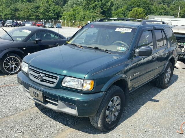 4S6DM58W6Y4407856 - 2000 HONDA PASSPORT E GREEN photo 2