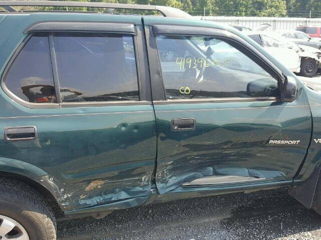 4S6DM58W6Y4407856 - 2000 HONDA PASSPORT E GREEN photo 9
