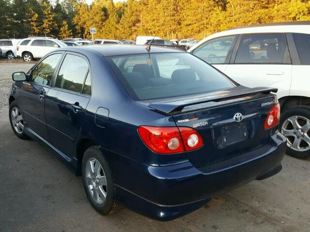 1NXBR32E85Z478283 - 2005 TOYOTA COROLLA BLUE photo 3