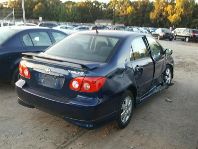 1NXBR32E85Z478283 - 2005 TOYOTA COROLLA BLUE photo 4