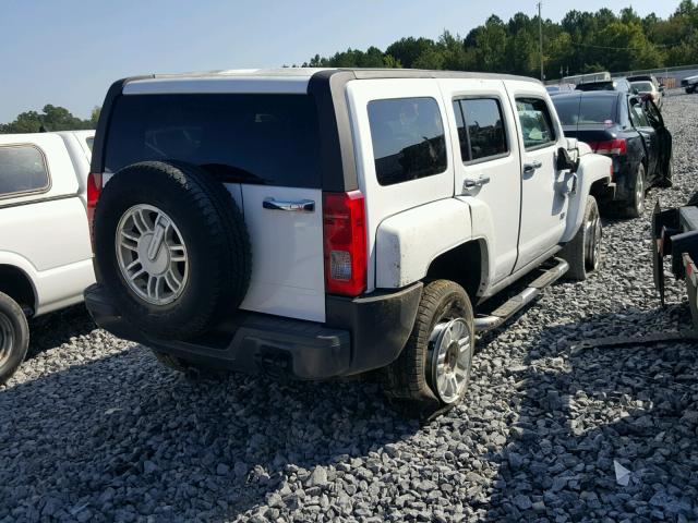 5GTDN136068308202 - 2006 HUMMER H3 WHITE photo 4