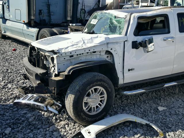 5GTDN136068308202 - 2006 HUMMER H3 WHITE photo 9