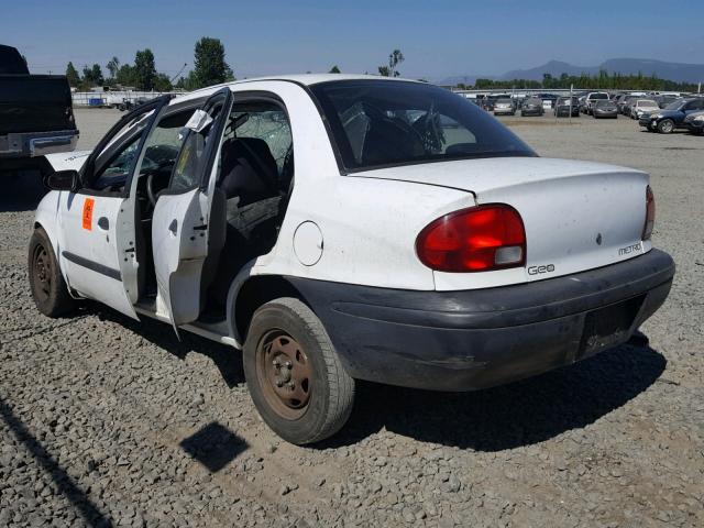 2C1MR5297T6728889 - 1996 GEO METRO BASE WHITE photo 3