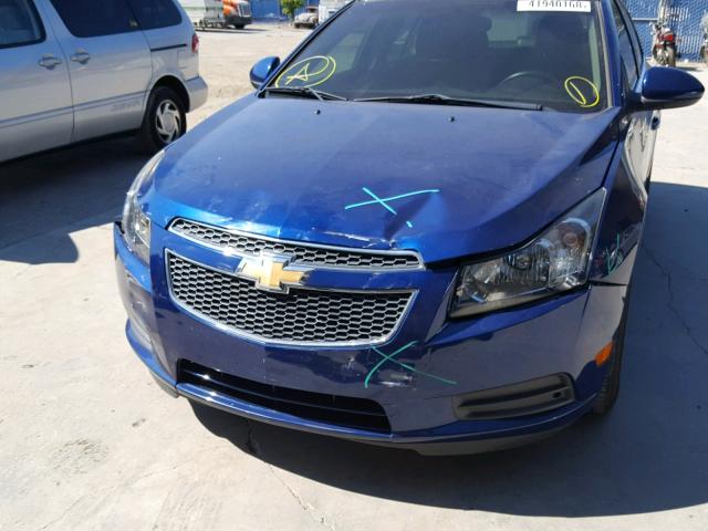 1G1PF5SC0C7199900 - 2012 CHEVROLET CRUZE LT BLUE photo 9