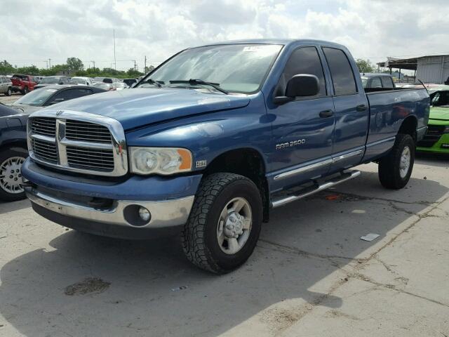 3D7KU28D94G173037 - 2004 DODGE RAM 2500 S BLUE photo 2