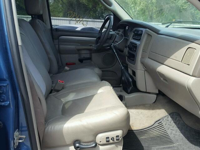 3D7KU28D94G173037 - 2004 DODGE RAM 2500 S BLUE photo 5
