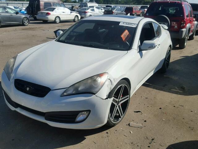 KMHHU6KH3AU012436 - 2010 HYUNDAI GENESIS CO WHITE photo 2