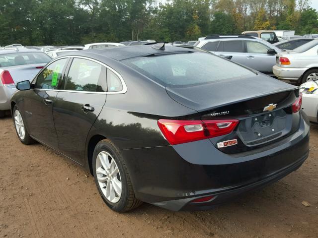 1G1ZE5ST7HF128668 - 2017 CHEVROLET MALIBU LT BLACK photo 3