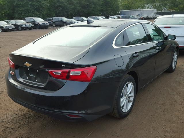 1G1ZE5ST7HF128668 - 2017 CHEVROLET MALIBU LT BLACK photo 4