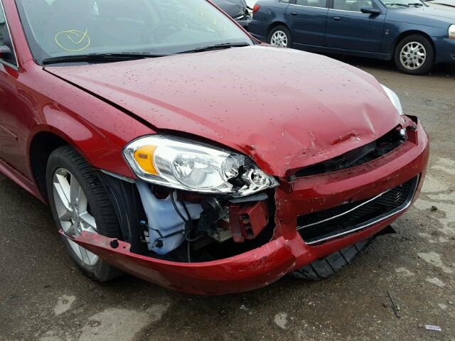 2G1WC5E34D1113955 - 2013 CHEVROLET IMPALA RED photo 9
