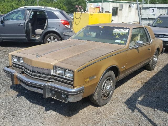 1G3EZ57YXFE325349 - 1985 OLDSMOBILE TORONADO B BEIGE photo 2