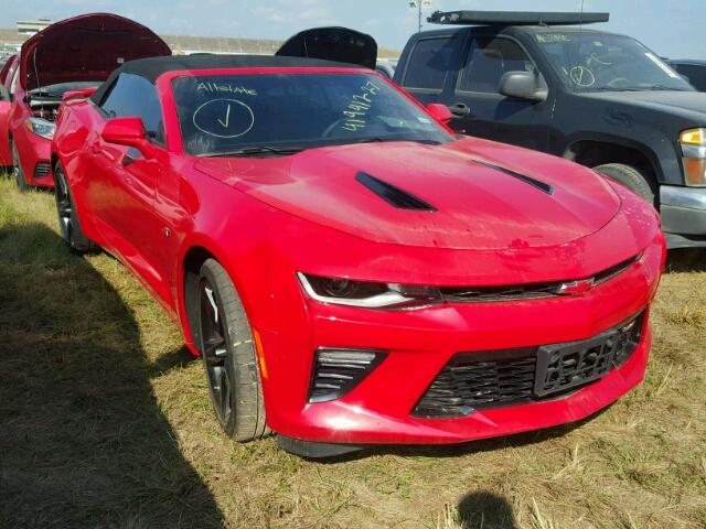 1G1FH3D75H0124393 - 2017 CHEVROLET CAMARO SS RED photo 1