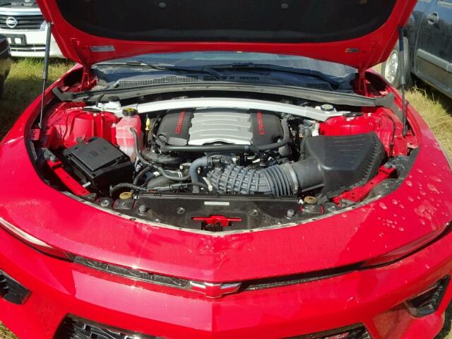 1G1FH3D75H0124393 - 2017 CHEVROLET CAMARO SS RED photo 7