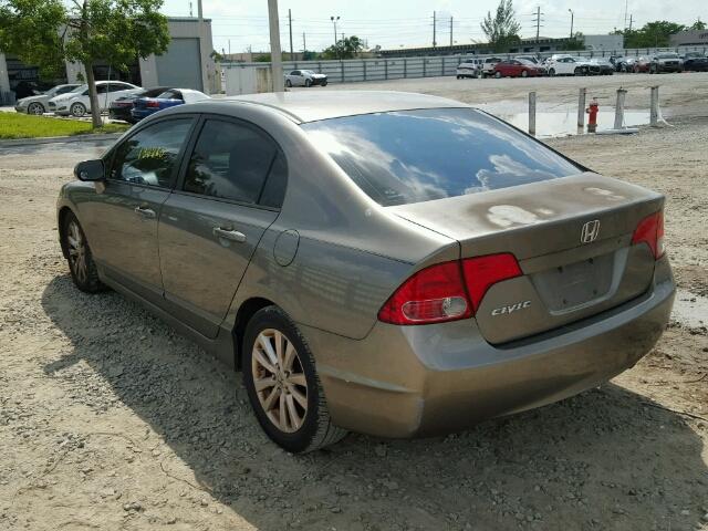 1HGFA165X7L036515 - 2007 HONDA CIVIC LX TAN photo 3