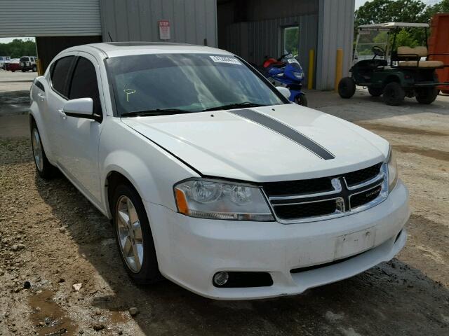 1B3BD2FB6BN584932 - 2011 DODGE AVENGER LU WHITE photo 1