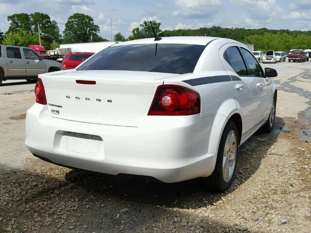 1B3BD2FB6BN584932 - 2011 DODGE AVENGER LU WHITE photo 4