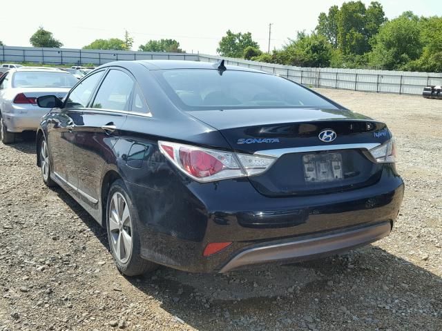 KMHEC4A45BA007671 - 2011 HYUNDAI SONATA HYB BLACK photo 3