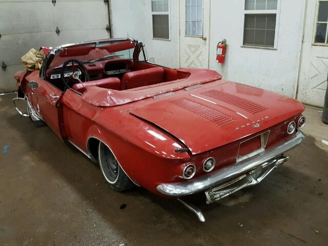 40967W277006 - 1964 CHEVROLET CORV MONZA RED photo 3