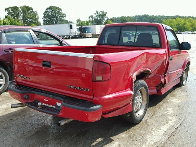 1GCCS14W6Y8184594 - 2000 CHEVROLET S TRUCK S1 RED photo 4