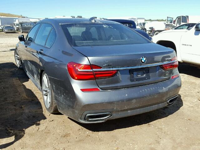 WBA7F2C54HG422272 - 2017 BMW 750 XI 灰色 照片 3