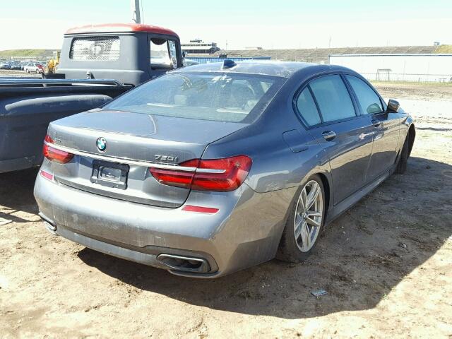 WBA7F2C54HG422272 - 2017 BMW 750 XI GRAY photo 4