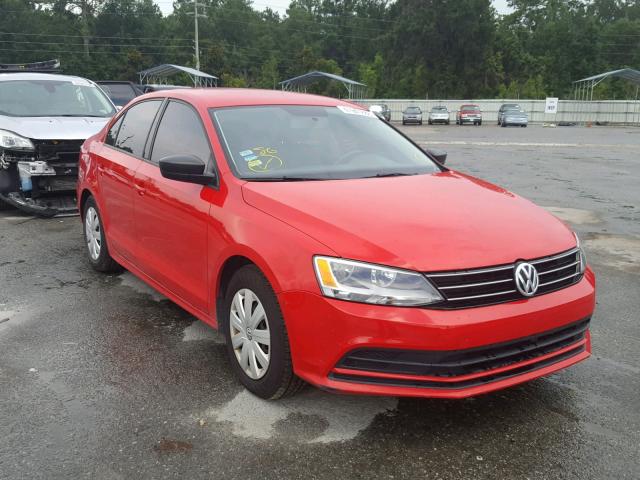 3VW2K7AJ1FM410697 - 2015 VOLKSWAGEN JETTA BASE Կարմիր լուսանկար 1