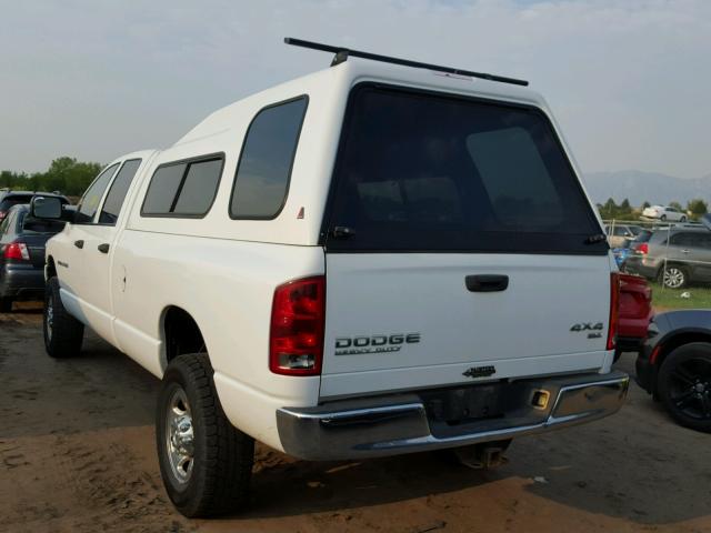 1D7KU28D74J187050 - 2004 DODGE RAM 2500 S თეთრი ფოტო 3