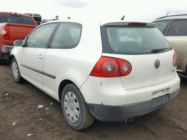 WVWAR71KX7W162499 - 2007 VOLKSWAGEN RABBIT WHITE photo 3