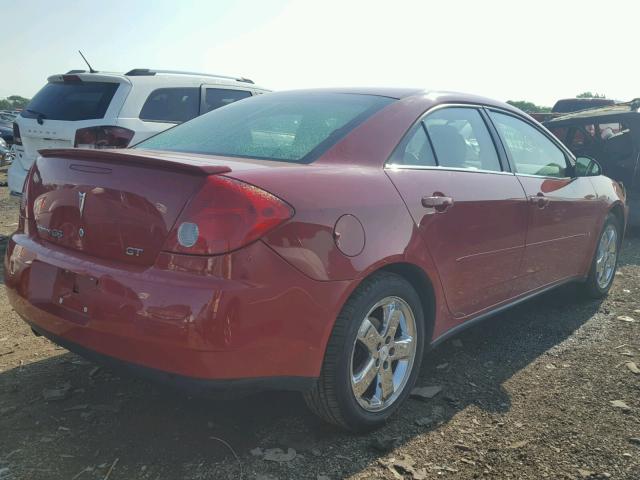 1G2ZH58N474194889 - 2007 PONTIAC G6 GT RED photo 4