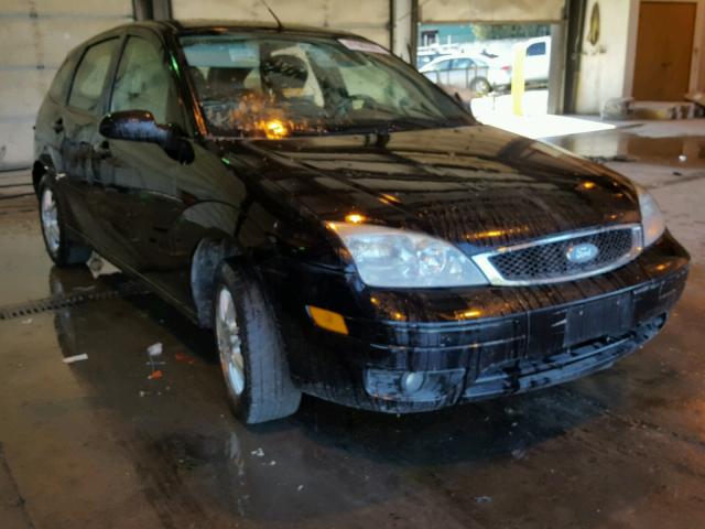 1FAHP37N57W198282 - 2007 FORD FOCUS ZX5 BLACK photo 1