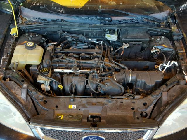 1FAHP37N57W198282 - 2007 FORD FOCUS ZX5 BLACK photo 7