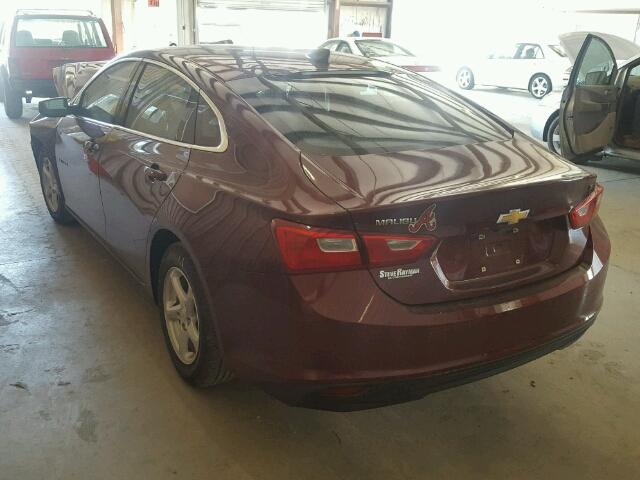 1G1ZB5ST7GF281915 - 2016 CHEVROLET MALIBU LS BURGUNDY photo 3