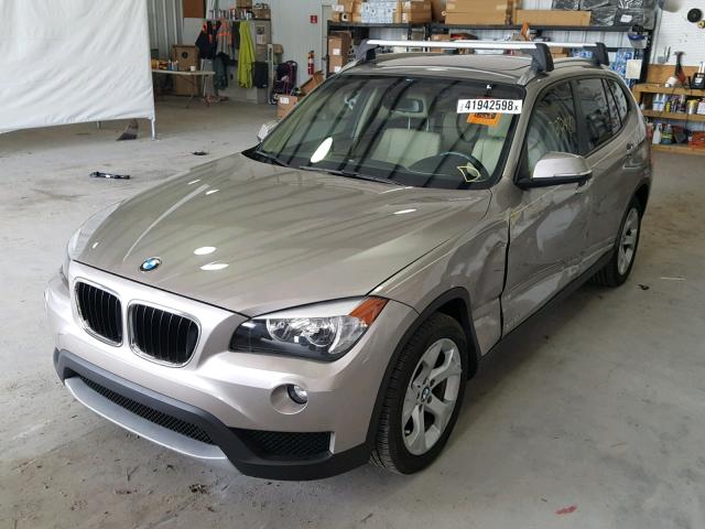 WBAVM1C58EVW49110 - 2014 BMW X1 SDRIVE2 BEIGE photo 2